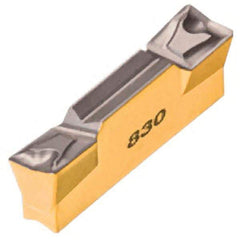 Iscar - 5004HFPL Grade IC5010, 5mm Cutting Width Carbide Grooving Insert - 2.5mm Max Depth of Cut, Left Hand, 0.4mm Corner Radius, TiCN/Al2O3/TiN Finish - Best Tool & Supply