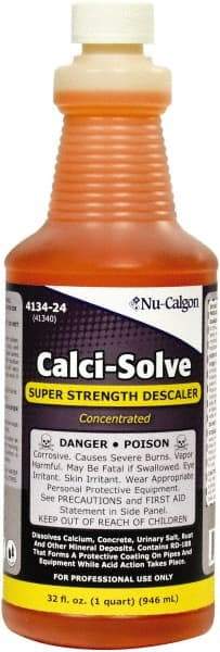 Nu-Calgon - 1 Qt Liquid Hydrochloric Acid Drain Cleaner - Acidic Scent - Best Tool & Supply