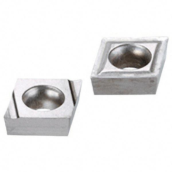 Iscar - CCGT2-0 Grade IC30N Carbide Turning Insert - Uncoated, 80° Diamond, 1/4" Inscr Circle, 3/32" Thick, 0.0079" Corner Radius - Best Tool & Supply