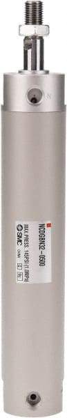 SMC PNEUMATICS - 1-1/4" Bore Double Acting Air Cylinder - 1/8 Port, 7/16-20 Rod Thread, 140 Max psi, 40 to 140°F - Best Tool & Supply