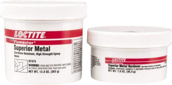 Loctite - 1 Lb Pail Two Part Epoxy - 20 min Working Time, 2,820 psi Shear Strength, Series Fixmaster - Best Tool & Supply