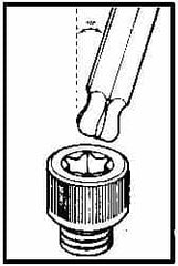 Bondhus - 3-3/8" OAL T15 Torx Key - Best Tool & Supply