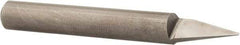 Onsrud - 30° Incl Angle, 1/4" Shank Diam, 2" OAL, 0.03" Cut Diam, Conical Engraving Cutter - 1/2" LOC, 0.03" Tip Diam, 1 Flute, Right Hand Cut, Solid Carbide, Uncoated - Best Tool & Supply