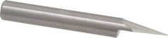 Onsrud - 30° Incl Angle, 1/4" Shank Diam, 2" OAL, 0.04" Cut Diam, Conical Engraving Cutter - 1/2" LOC, 0.04" Tip Diam, 1 Flute, Right Hand Cut, Solid Carbide, Uncoated - Best Tool & Supply