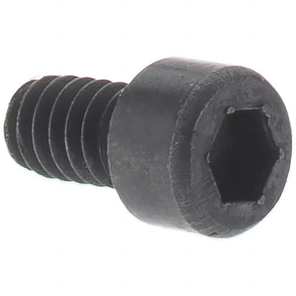Made in USA - M24x3.00 Metric Coarse Hex Socket Drive, Socket Cap Screw - Grade 12.9 Alloy Steel, Black Oxide Finish, Partially Threaded, 110mm Length Under Head - Best Tool & Supply