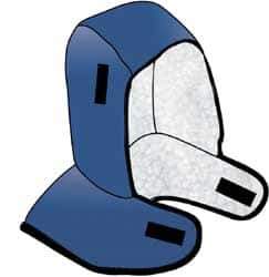 OccuNomix - Universal Size, Navy Blue, Underneath Hard Hat Winter Liner - Shoulder Cape Length, 2 Layer - Best Tool & Supply