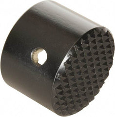 Enerpac - 1-1/4 - 11-1/2 Thread, Hydraulic Cylinder Serrated Saddle - 1-1/2" Diam, 5 Ton Capacity, 2" OAL - Best Tool & Supply