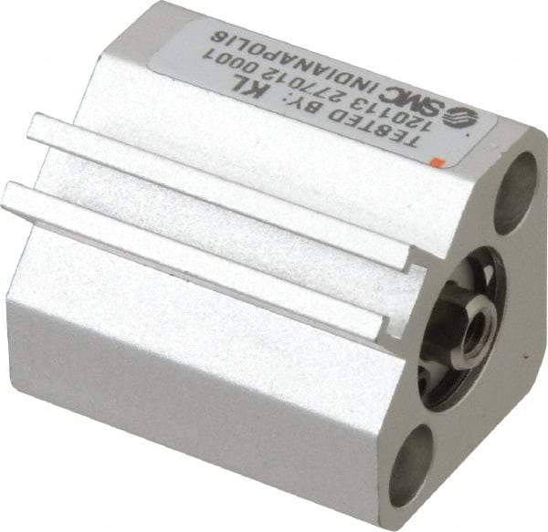 SMC PNEUMATICS - 3/16" Stroke x 1/2" Bore Double Acting Air Cylinder - 10-32 Port, 8-32 Rod Thread, 145 Max psi, 15 to 160°F - Best Tool & Supply