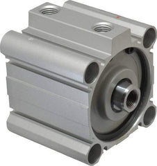 SMC PNEUMATICS - 1" Stroke x 2-1/2" Bore Double Acting Air Cylinder - 1/4 Port, 1/2-20 Rod Thread, 145 Max psi, 15 to 160°F - Best Tool & Supply