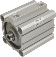 SMC PNEUMATICS - 1-15/16" Stroke x 2-1/2" Bore Double Acting Air Cylinder - 1/4 Port, 1/2-20 Rod Thread, 145 Max psi, 15 to 160°F - Best Tool & Supply