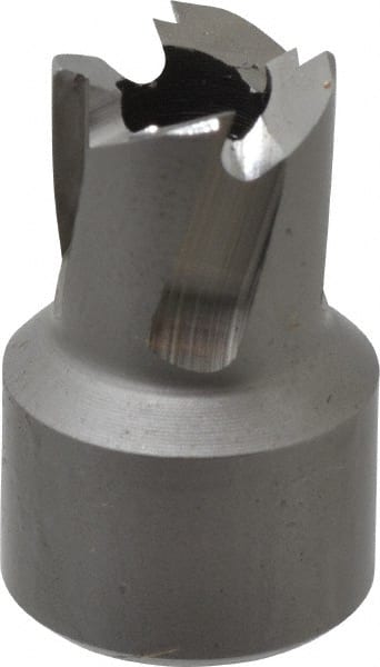 Annular Cutter: 0.3937″ Dia, 1/4″ Depth of Cut, High Speed Steel 3/8″ Shank Dia, Bright/Uncoated