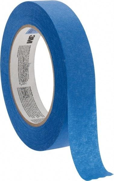 3M - 1" Wide x 60 Yd Long Blue Paper Masking Tape - Series 2090, 5.7 mil Thick, 27 In/Lb Tensile Strength - Best Tool & Supply