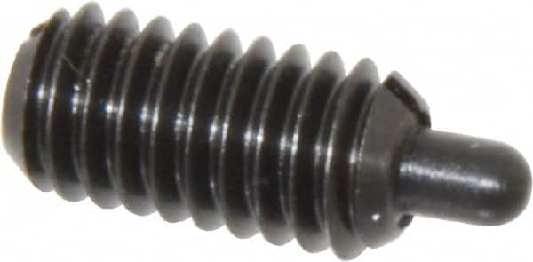 Gibraltar - 5/16-18, 5/8" Thread Length, 3/16" Plunger Projection, Steel Threaded Spring Plunger - Best Tool & Supply