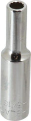 Blackhawk by Proto - 3/16", 1/4" Drive, Deep Hand Socket - 12 Points, 2" OAL, Chrome Finish - Best Tool & Supply