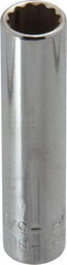 Blackhawk by Proto - 5/16", 1/4" Drive, Deep Hand Socket - 12 Points, 2" OAL, Chrome Finish - Best Tool & Supply