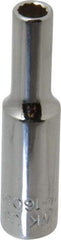 Blackhawk by Proto - 1/4" Drive, Deep Hand Socket - 12 Points, 1-15/16" OAL, Chrome Finish - Best Tool & Supply