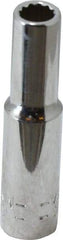 Blackhawk by Proto - 1/4" Drive, Deep Hand Socket - 12 Points, 1-15/16" OAL, Chrome Finish - Best Tool & Supply