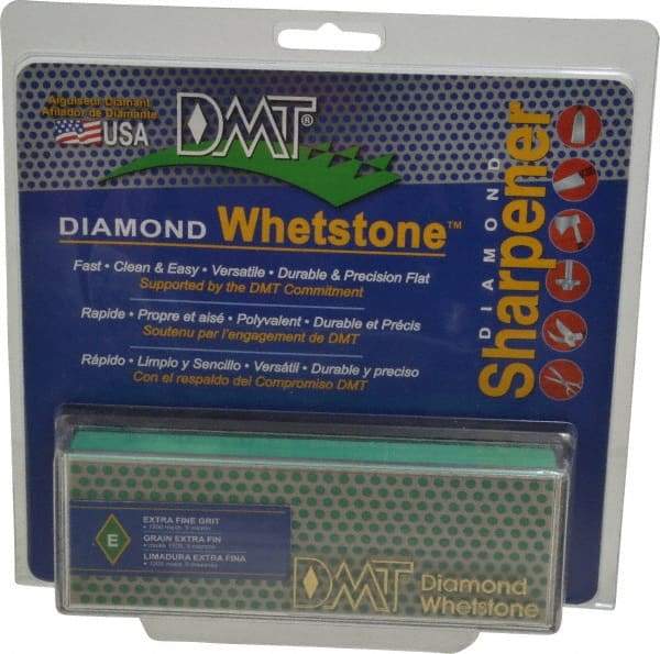 DMT - 6" Long x 2" Wide x 3/4" Thick, Diam ond Sharpening Stone - Rectangle, 1200 Grit, Extra Fine Grade - Best Tool & Supply