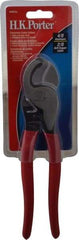 H.K. Porter - 9-1/2" OAL, Cable Cutter - 3/4" Jaw Length x 3/4" Jaw Width, Oval Head, Cushion Handle - Best Tool & Supply