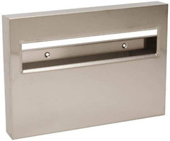 Made in USA - 500 Capacity Stainless Steel Toilet Seat Cover Dispenser - 11" High x 15-3/4" Wide 1-3/4" Deep - Best Tool & Supply