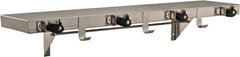 Bradley - Stainless Steel with Rubber Holders, Utility Shelf with Holders - 36" Long, 7 Holders - Best Tool & Supply