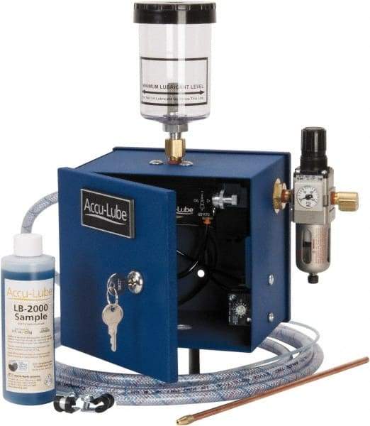 Accu-Lube - 1 Outlet, 10 Ounce Tank Capacity, Micro Lubricant System - 12' Coolant Line Length - Best Tool & Supply