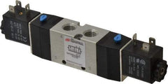 ARO/Ingersoll-Rand - 1/4", 4-Way 2-Position Maxair Stacking Solenoid Valve - 24 VDC, 0.7 CV Rate, 1.37" High - Best Tool & Supply