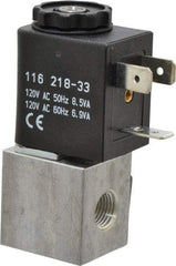 ARO/Ingersoll-Rand - 1/8", CAT Series 3-Way 2-Position Body Ported Stacking Solenoid Valve - 120 VAC, 0.062 CV Rate, 2.43" High - Best Tool & Supply