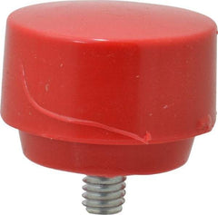 Proto - 1-1/2" Face Diam, Grade Medium, Red Hammer Tip/Face - Plastic - Best Tool & Supply