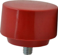 Proto - 2-1/2" Face Diam, Grade Medium, Red Hammer Tip/Face - Plastic - Best Tool & Supply