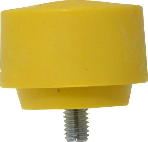 Proto - 2-1/2" Face Diam, Grade Extra Hard, Yellow Hammer Tip/Face - Plastic - Best Tool & Supply