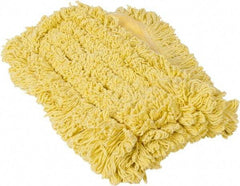 Rubbermaid - 36" Long x 5" Wide Yarn Blend Dust Mop Head - Envelope Connection, Yellow, Looped Head - Best Tool & Supply