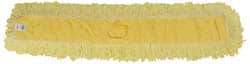 Rubbermaid - 48" Long x 5" Wide Yarn Blend Dust Mop Head - Envelope Connection, Yellow, Looped Head - Best Tool & Supply