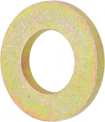 Value Collection - 5/16" Screw, Grade 8 Steel SAE Flat Washer - 11/32" ID x 11/16" OD, 1/16" Thick, Zinc Yellow Dichromate Finish - Best Tool & Supply