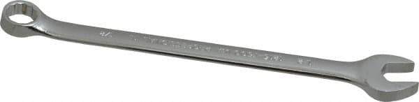 Proto - 1/2" 12 Point Offset Combination Wrench - 15° Offset Angle, 8" OAL, Steel, Chrome Finish - Best Tool & Supply