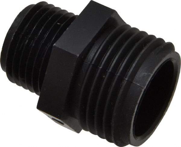 Green Leaf - 1/2 MPT & 3/4 MGHT Garden Hose Adapter - Polypropylene, Male Hose to Male Pipe Connector - Best Tool & Supply