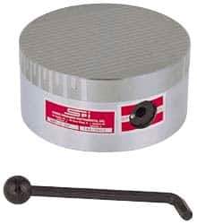 Suburban Tool - Fine Pole Round Permanent Magnetic Rotary Chuck - 7-3/4" Wide x 2-15/16" High, Ceramic - Best Tool & Supply