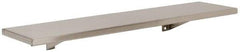 Made in USA - Stainless Steel Washroom Shelf - 24" Long x 6" Wide x 1/2" Deep - Best Tool & Supply