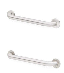 Bradley - Washroom Partition Stainless Steel Grab Bar - 36 Inch Long, Compatible with Shower and Toilet Stalls - Best Tool & Supply