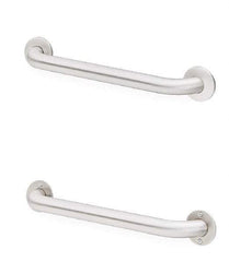 Bradley - Washroom Partition Stainless Steel Grab Bar - 42 Inch Long, Compatible with Shower and Toilet Stalls - Best Tool & Supply