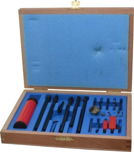 Shaviv - 21 Piece Carbide, High Speed Steel Blade Hand Deburring Tool Set - B, C, D, E, F Blade Holder, B10, B20, B30, B50, B60, B70;C40, C42;D80;E100, E200, E300, E350, E600;F20 Blades, For Flat Surface, Hole Edge, Straight Edge - Best Tool & Supply