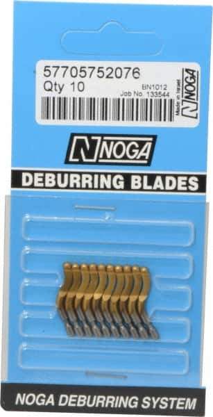 Noga - N1 Right-Handed High Speed Steel Deburring Swivel Blade - Use on Cross Hole, Hole Edge & Straight Edge Surfaces - Best Tool & Supply