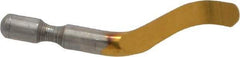 Shaviv - B12P Right-Handed High Speed Steel Deburring Swivel Blade - Use on Hole Edge & Straight Edge Surfaces, Adjustable - Best Tool & Supply