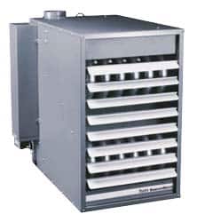 Mestek - 350,000 BTU/Hour Input, 283,500 BTU/Hour Output, 5,600 CFM Tubular Gas Fired Suspended Heater - Best Tool & Supply