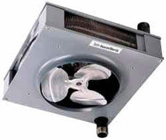 Mestek - 25-1/4" Fan Diam, 4180 CFM, Steam & Hot Water, Vertical Hydronic Suspended Heater - Best Tool & Supply
