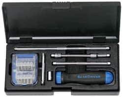 GearWrench - 26 Piece Ratcheting Screwdriver Set - Blade Sizes: Width 5/32, 3/16 & 1/4, Bit Sizes: Hex Inch 3/32, 1/8, 5/32, 3/16, 1/4 & 5/16, Philips #1 to #3, Torx T10, T15, T20, T25, T30 & T40 - Best Tool & Supply