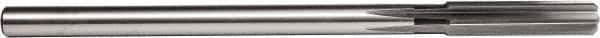 Union Butterfield - 1-3/16" High Speed Steel 8 Flute Chucking Reamer - Straight Flute, 1" Straight Shank, 2-7/8" Flute Length, 11" OAL - Best Tool & Supply