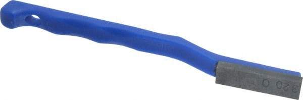 Value Collection - 320 Grit Blue Single-Ended Boron Carbide Hand Hone - Extra Fine Grade, 5-1/2" OAL, with Cutting Dimensions of 1-9/16" Length x 1/2" Wide x 3/16" High - Best Tool & Supply