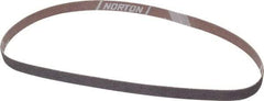 Norton - 1/2" Wide x 24" OAL, 40 Grit, Aluminum Oxide Abrasive Belt - Aluminum Oxide, Coarse, Coated, X Weighted Cloth Backing, Series R283 - Best Tool & Supply