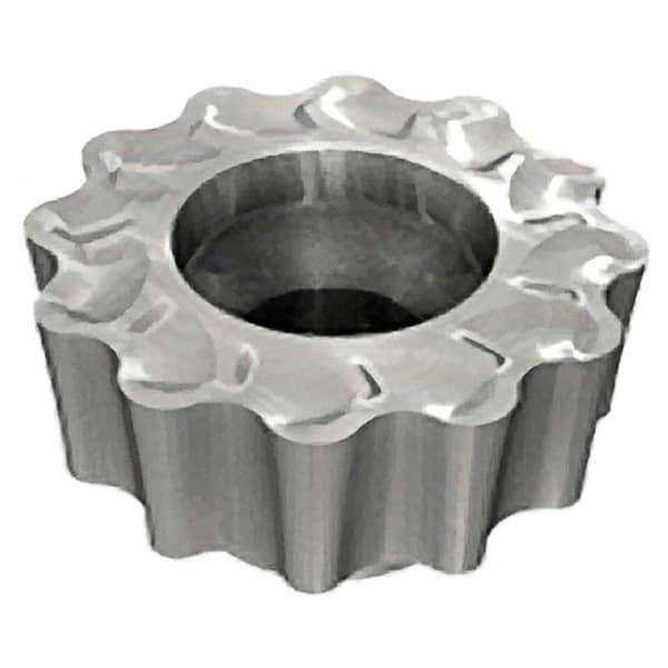 Iscar - RCMT1607 FW Grade IC808 Carbide Milling Insert - TiAlN/AlTiN/TiN Finish, 0.197" Thick, 16mm Inscribed Circle - Best Tool & Supply